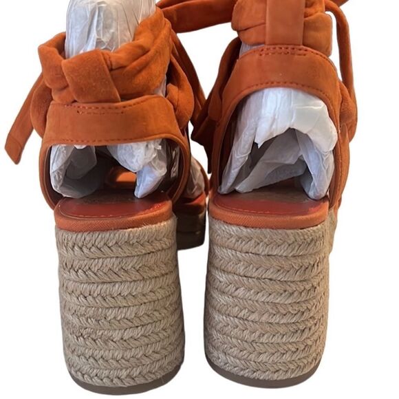 Vince Camuto Roreka Suede Ankle Tie Platform Espadrille Sandals Size 7 NWT - Picture 7 of 12